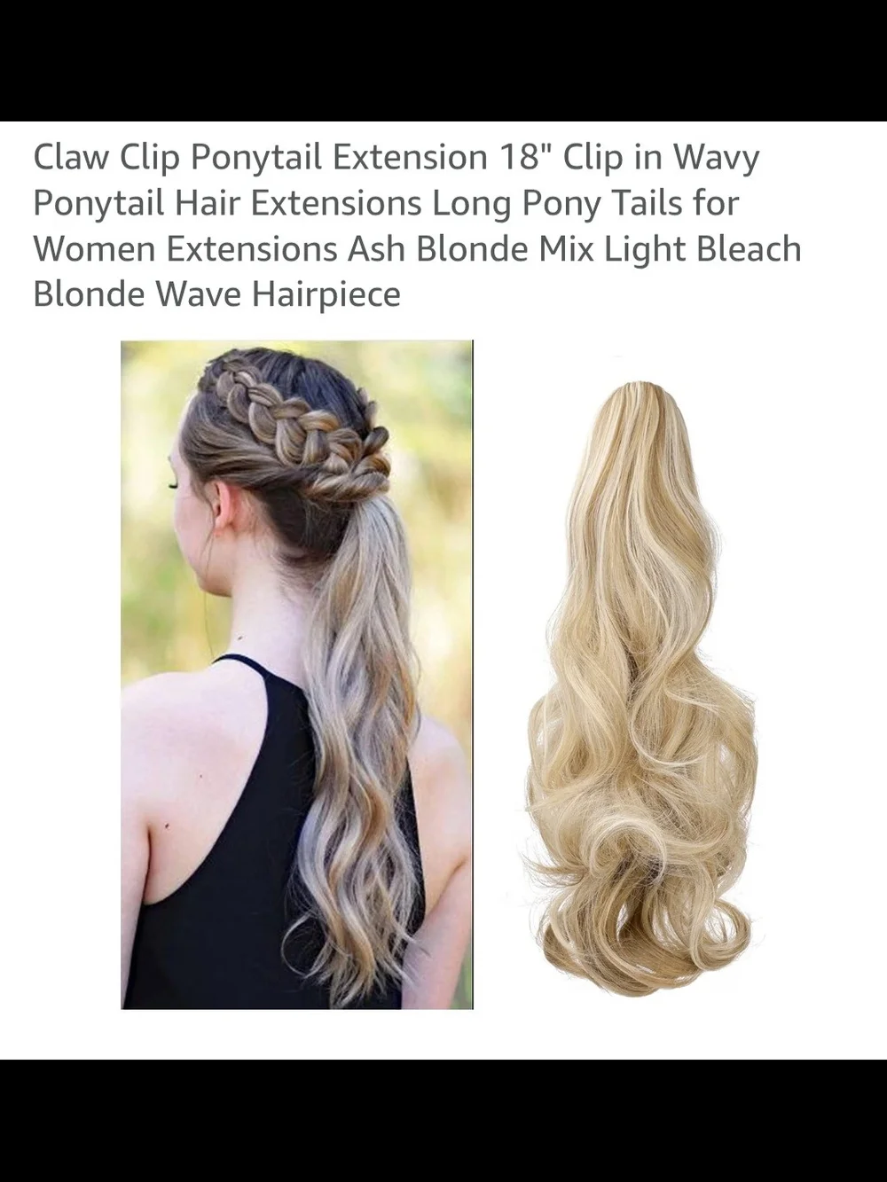 Blended Ash Blonde & Light Brown Clip-In Hair Extension